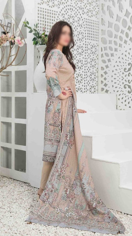 MEHMAL Panni Embroidered Digital Printed Lawn Shirt - Lawn Dupatta Collection 2023 D 8912