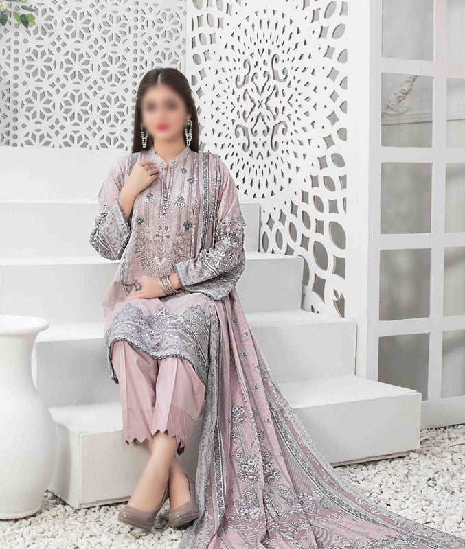 MEHMAL Panni Embroidered Digital Printed Lawn Shirt - Lawn Dupatta Collection 2023 D 8913