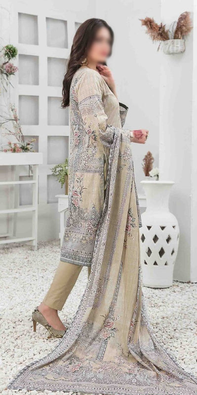 MEHMAL Panni Embroidered Digital Printed Lawn Shirt - Lawn Dupatta Collection 2023 D 8916