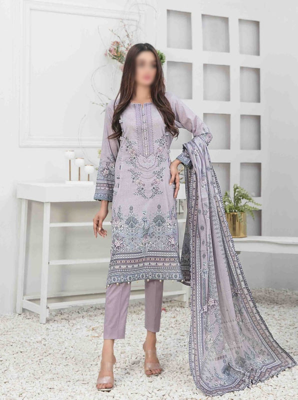 MEHMAL Panni Embroidered Digital Printed Lawn Shirt - Lawn Dupatta Collection 2023 D 8917