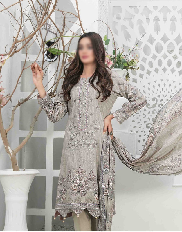 MEHMAL Panni Embroidered Digital Printed Lawn Shirt - Lawn Dupatta Collection 2023 D 8918