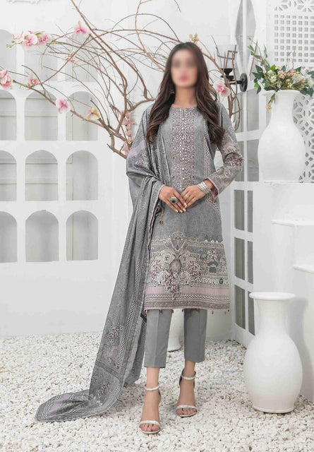 MEHMAL Panni Embroidered Digital Printed Lawn Shirt - Lawn Dupatta Collection 2023 D 8920