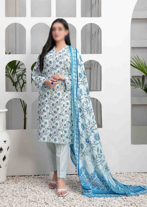 ROSHANE Stitched Embroidered Digital Printed Lawn Shirt -  Digital Printed Lawn Dupatta Collection 2023 D 9032