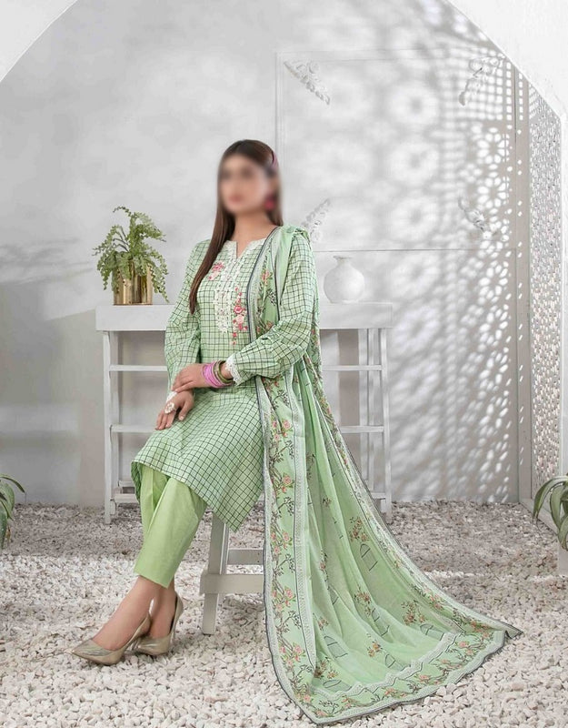 ROSHANE Stitched Embroidered Digital Printed Lawn Shirt -  Digital Printed Lawn Dupatta Collection 2023 D 9038
