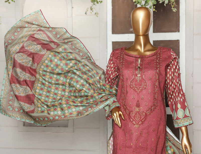 HZ Premium Embroidered With Printed Dupatta Chapter 2 DE 0144