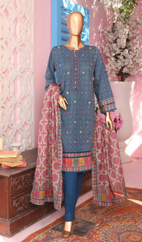 HZ Premium Embroidered With Printed Dupatta Chapter 2 DE 0223