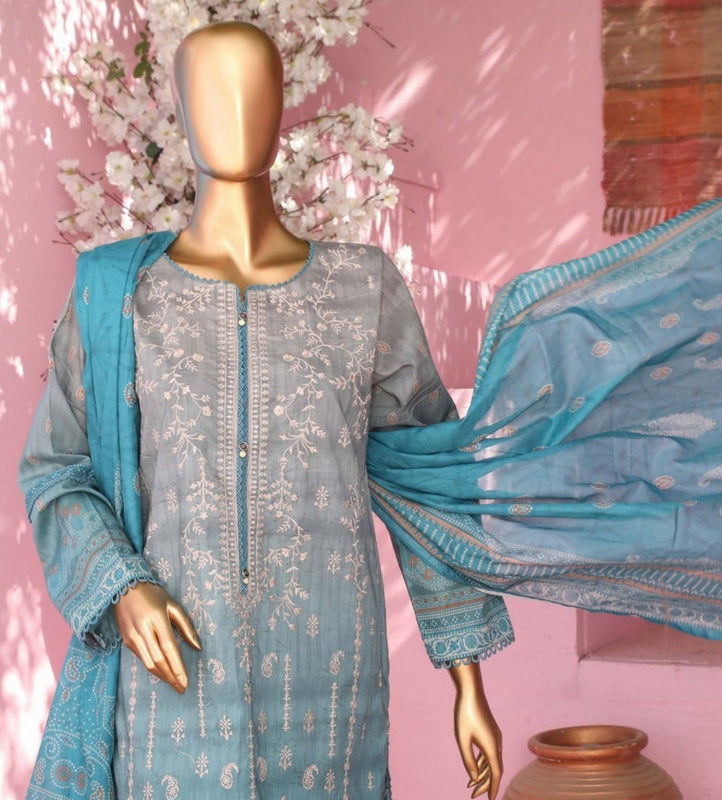 HZ Premium Embroidered With Printed Dupatta Chapter 2 DE 0239