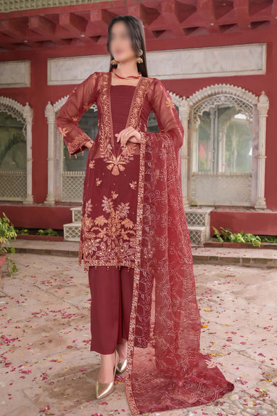 MEHR-O-MAH Luxury Embroidered Organza Collection by Soghat Creation Design 03
