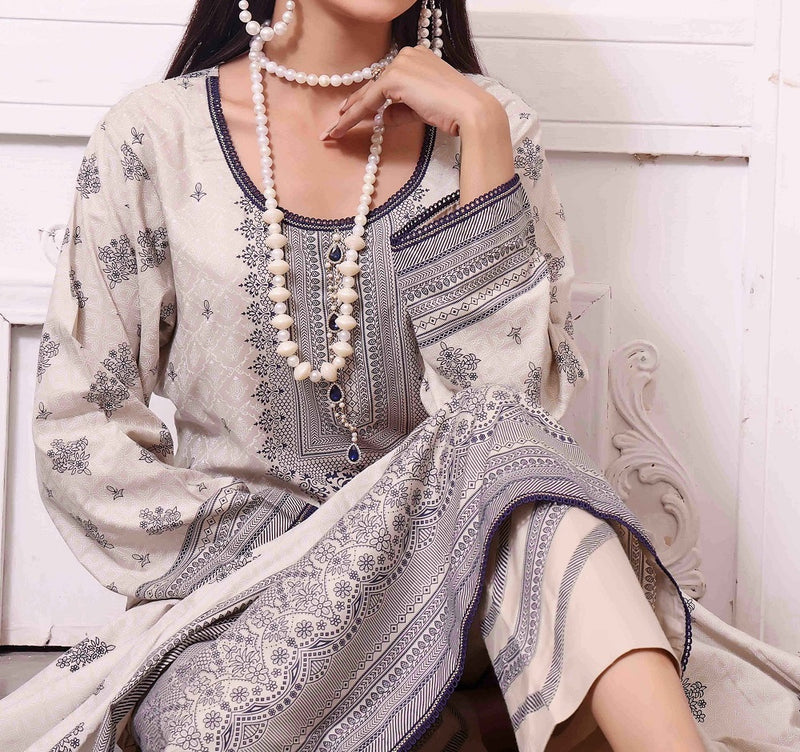 Amna Khadija Linen Prints Collection Design 03