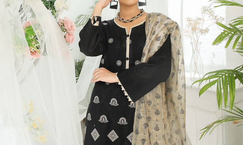 Blacken Chikankari Unstitched Collection Design 05