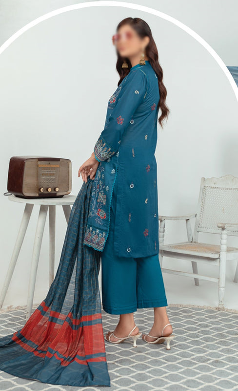 Fantak Luxury Lawn Embroidered Collection 2023 Vol 12 Design 08