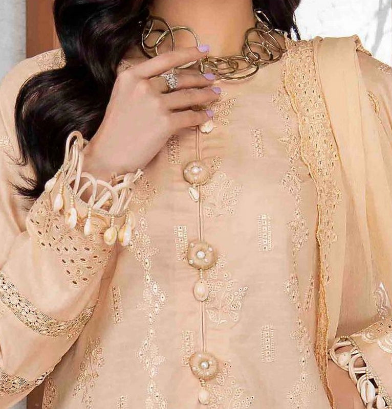 Amna Khadija Chandni Slub Exclusive Embroidered Collection D-09