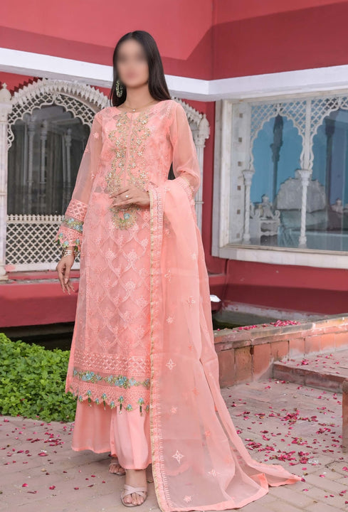 MEHR-O-MAH Luxury Embroidered Organza Collection by Soghat Creation Design 10