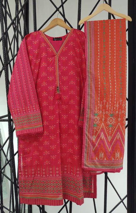 Azul Print and Embroidered Pret Lawn Collection by Sadabahar Vol 02 Design 26