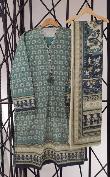 Azul Print and Embroidered Pret Lawn Collection by Sadabahar Vol 02 Design 35