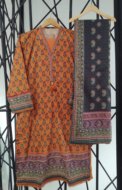 Azul Print and Embroidered Pret Lawn Collection by Sadabahar Vol 02 Design 38