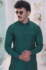 TGM Kameez Shalwar Suit Eid Collection Green Willow