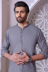 TGM Kameez Shalwar Suit Eid Collection Grey Owl