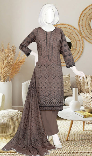 Amna Khadija Kahkashan Digital Printed and Embroidered Linen Collection KL 03