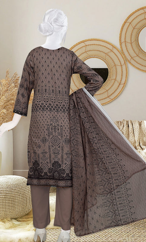Amna Khadija Kahkashan Digital Printed and Embroidered Linen Collection KL 03