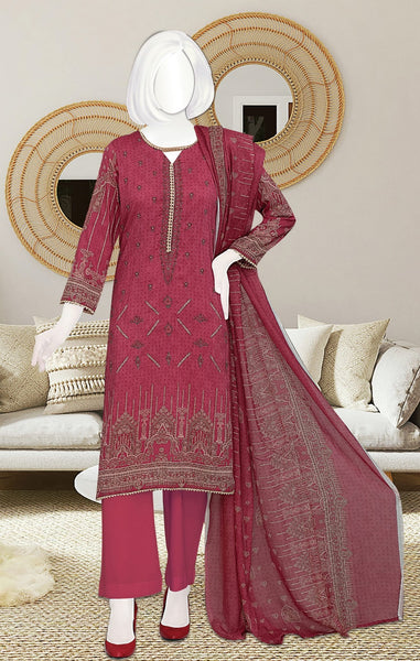 Amna Khadija Kahkashan Digital Printed and Embroidered Linen Collection KL 05