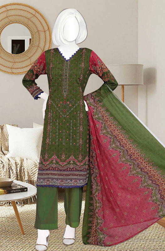Amna Khadija Kahkashan Digital Printed and Embroidered Linen Collection KL 06