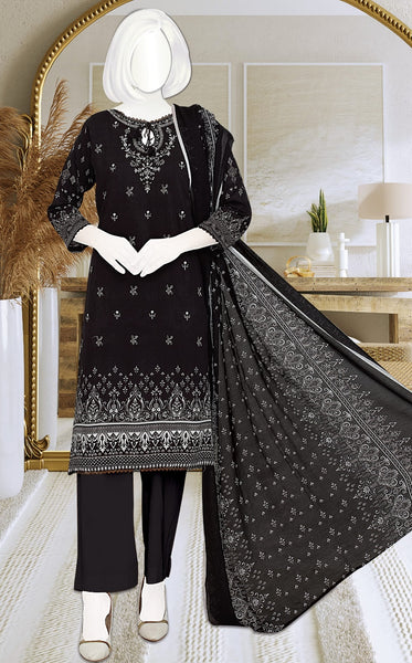 Amna Khadija Kahkashan Digital Printed and Embroidered Linen Collection KL 07