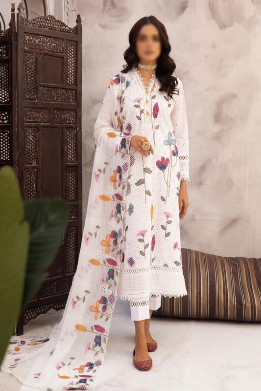 Nafaasat Embroidered Lawn Collection by Khoobsurat NE 105