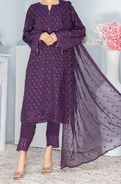 Amna Khadija Noorulain Viscose Schiffly Embroidered Collection NVS 01
