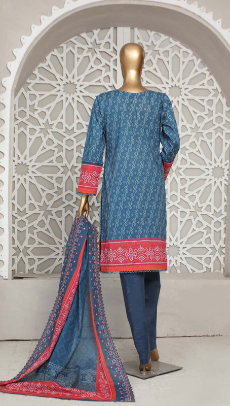 HZ Premium Embroidered Chapter 03 with Embroidered Dupatta PEC 0240