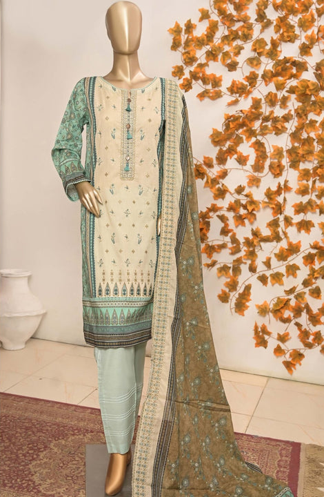 HZ Premium Embroidered Chapter 03 with Embroidered Dupatta PEC 2303