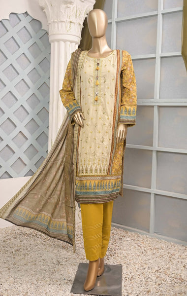 HZ Premium Embroidered Chapter 03 with Embroidered Dupatta PEC 2304