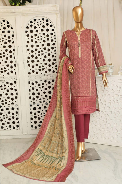 HZ Premium Embroidered Chapter 03 with Embroidered Dupatta PEC 2308