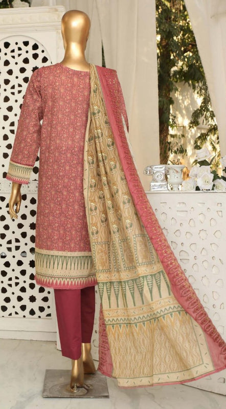 HZ Premium Embroidered Chapter 03 with Embroidered Dupatta PEC 2308