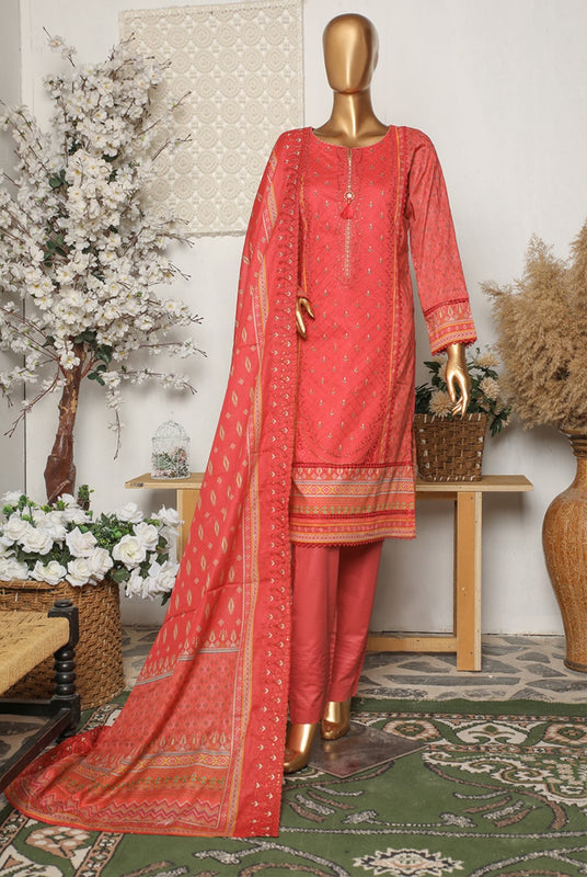 HZ Premium Embroidered Chapter 03 with Embroidered Dupatta PEC 0248