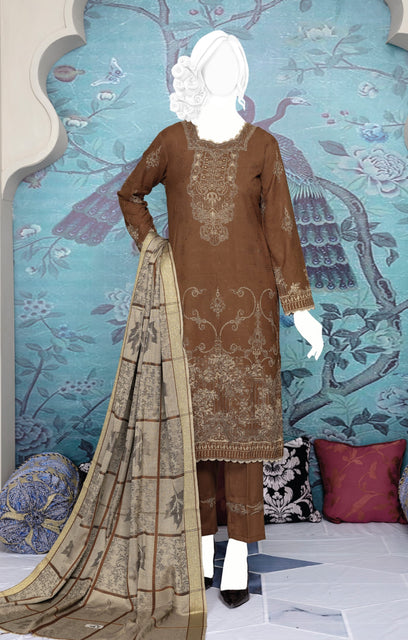 Amna Khadija Pardesi Printed Jacquard Collection PJ 08