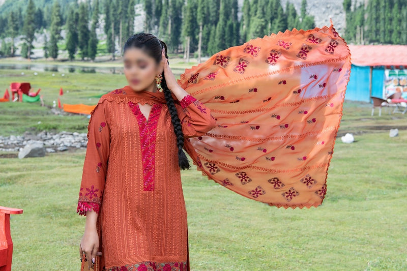 Amna Khadija Rajwari Embroidered Karandi Collection REK 03