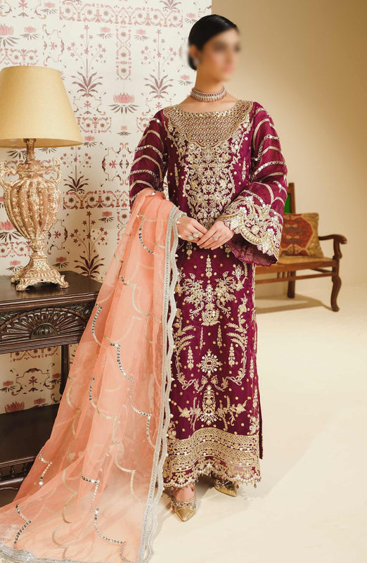 Maryum N Maria Unstitched Embroidered Articles Saroor (SFD-0071)
