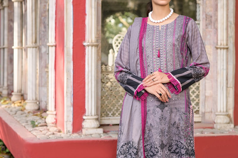 Zariah Luxury Festive Lawn Collection D-03