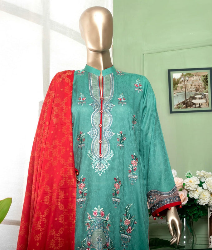 Amna Khadija Color Embroidered Unstitched Lawn Series D-06